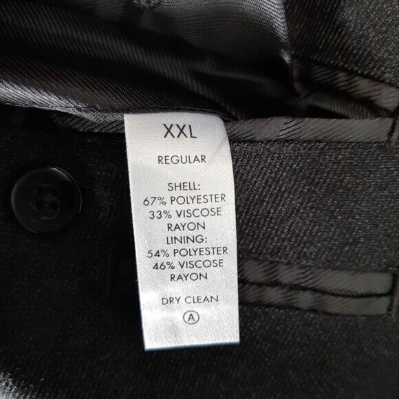 CALVIN KLEIN Light Blazer Jacket Dark Gray Men's Sz XXL - Picture 14 of 14